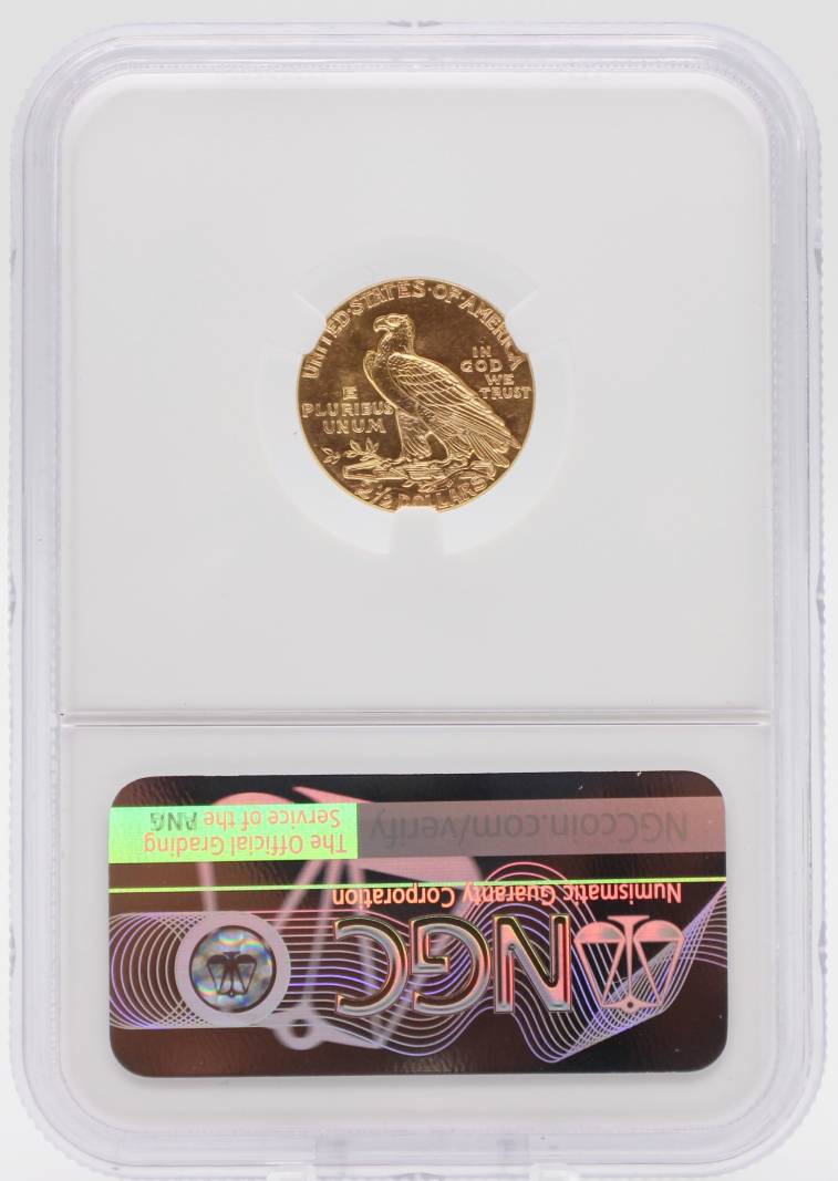 1928 NGC MS63 $2.50 Gold Indian CAC